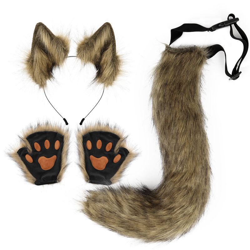 Cerchietto con orecchie di volpe in peluche per Halloween_voghion.com