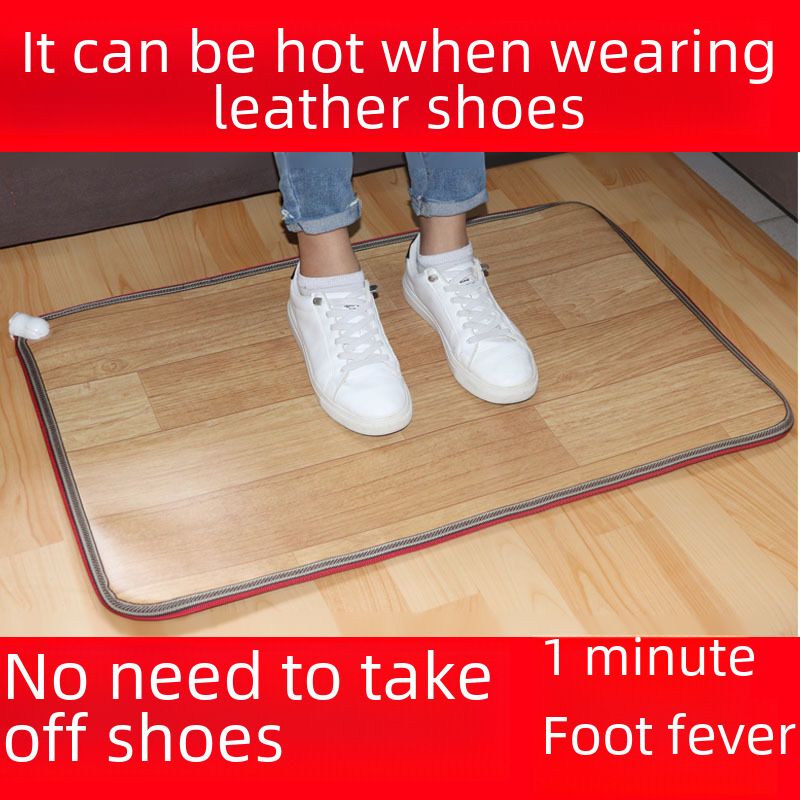 Scaldapiedi Scaldapiedi Tappetino riscaldante plug-in per ufficio Scaldapiedi Tappetino riscaldante elettrico con riscaldamento a freddo in cristallo di carbonio_voghion.com