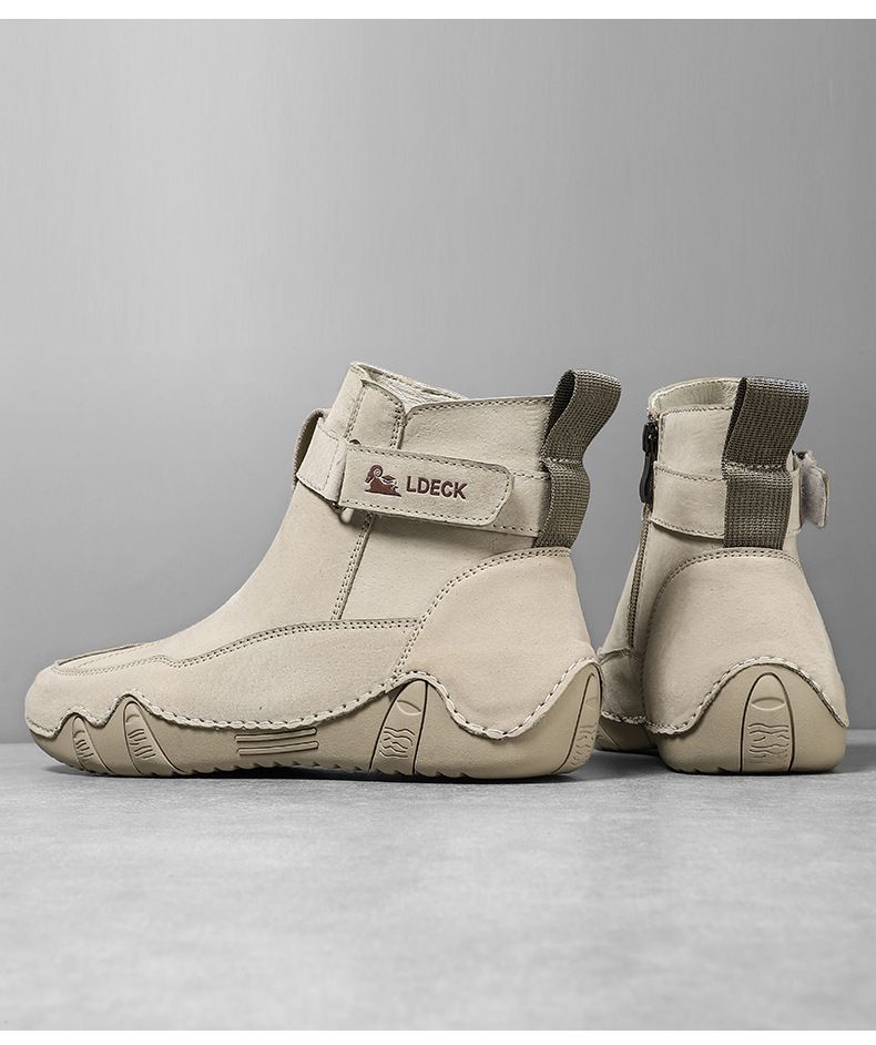 Stivali Martin da uomo in stile retrò, in pelle, di grandi dimensioni, alti, resistenti all'usura, scarpe casual da esterno_voghion.com