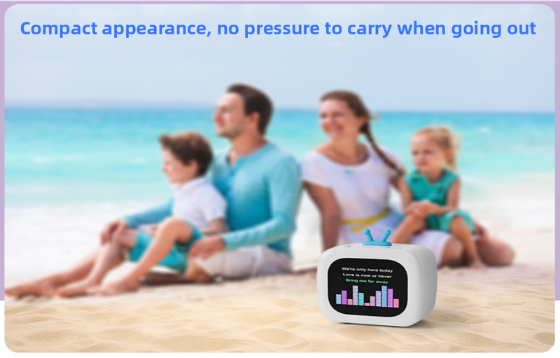 Mini Portable Multifunctional Bluetooth Speaker, Music, Photo Album, Alarm Clock, Call, Timer/Calculator, Weather_voghion.com