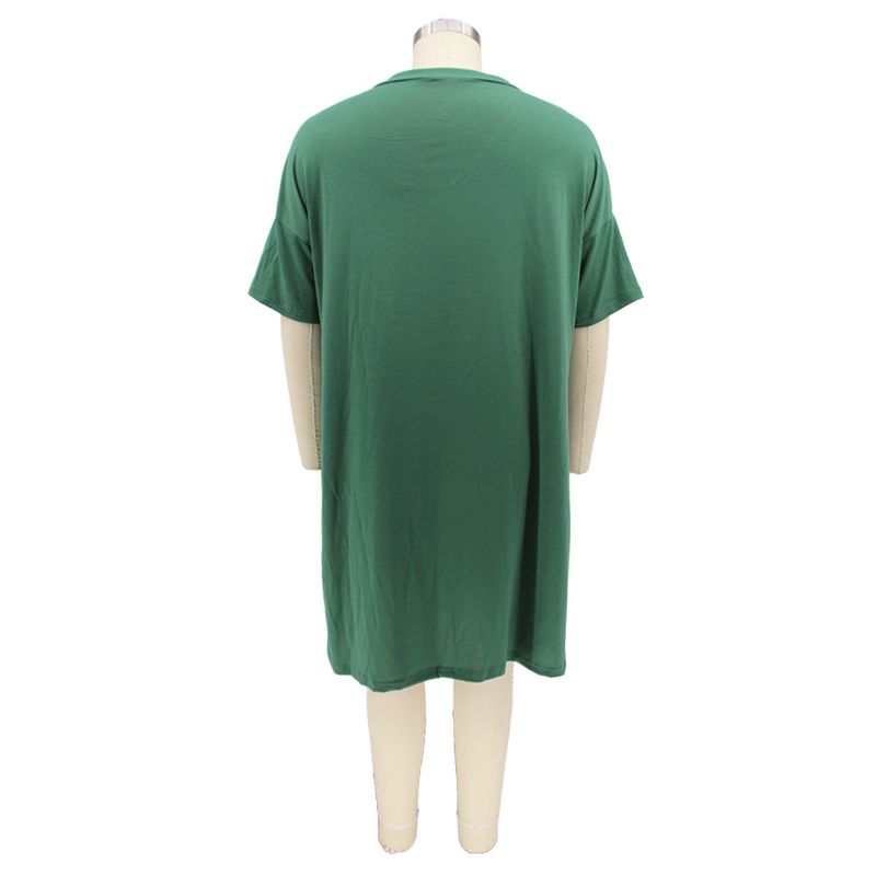 Women's Clothing Popular Independent Station Hot-selling Spring and Summer New Positioning Offset Printing Loose Large Size Dress_voghion.com