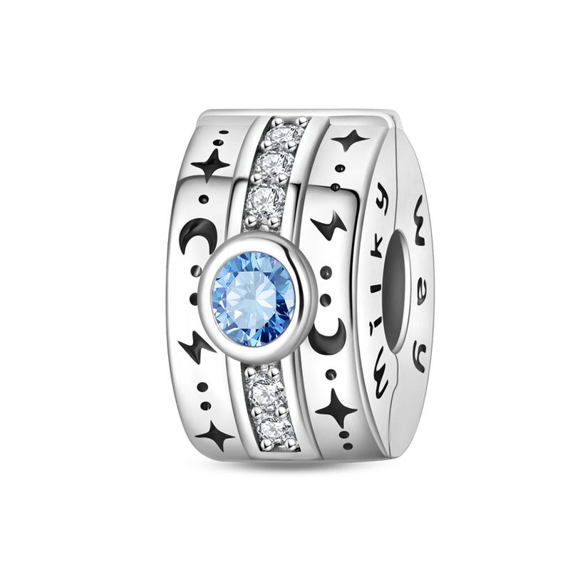 Gioielli da donna con fibbia di sicurezza a forma di occhio del diavolo, ciondolo con perline, accessori fai da te, bracciale in rame bianco placcato argento_voghion.com