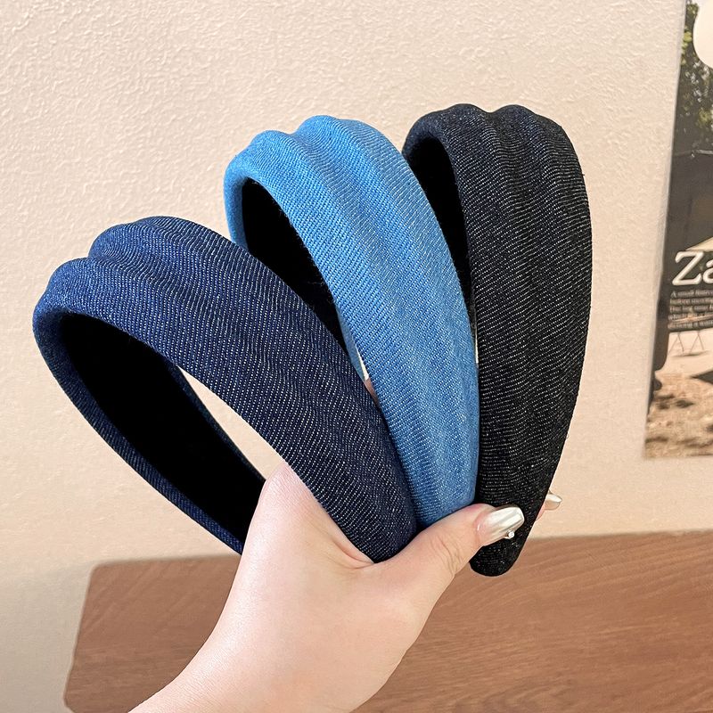 Fascia per capelli a tesa larga e corona alta per donna, fascia per capelli soffice che snellisce il viso, cravatta da indossare tutti i giorni, clip, copricuciture, elastico per capelli_voghion.com