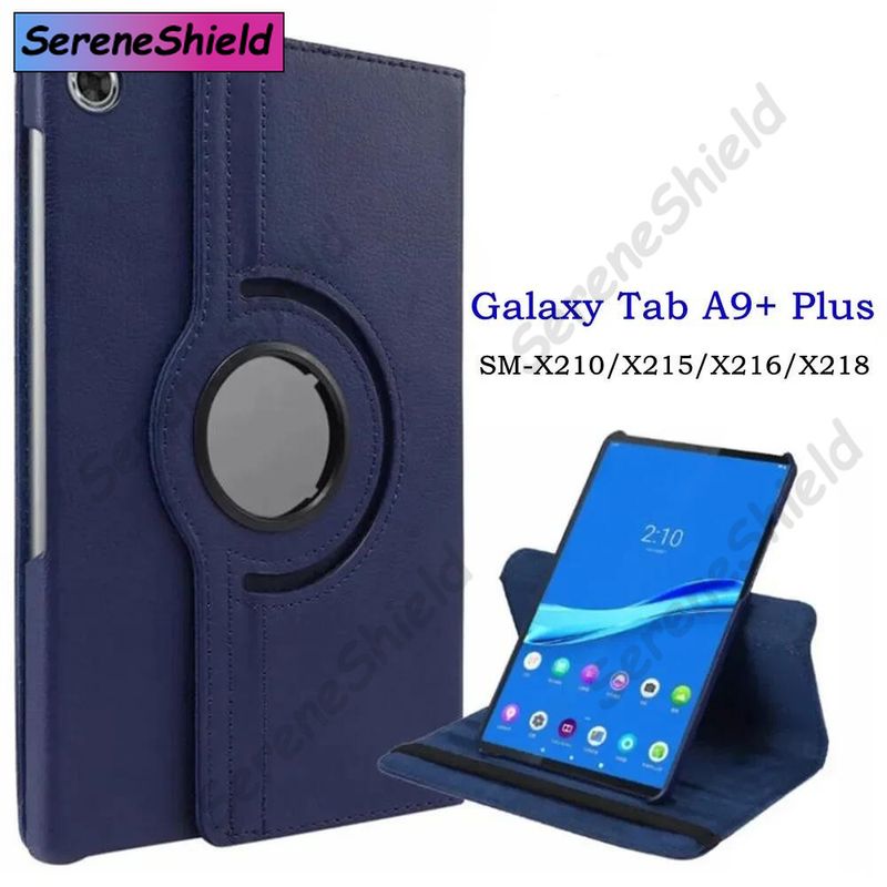 Pouzdro pro Samsung Galaxy Tab A9 Plus 11" Tablet Kryt pro Samsung Tab A9 SM-X210/X215/X216/X218 Otočné kožené pouzdro o 360 stupňů_voghion.com