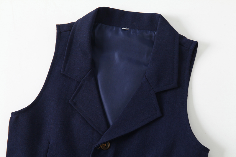 Vêtements pour bébé, robe de banquet pour enfants, costume pour garçon, gilet solide, chemise et pantalon, beau costume trois pièces_voghion.com