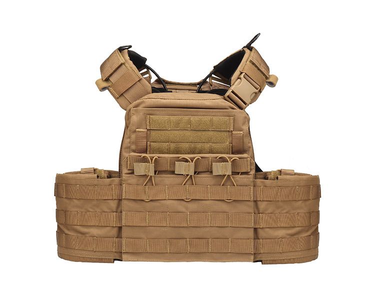 Gilet tactique robuste à dégagement rapide – Gilet camouflage modulaire pour airsoft, entraînement de survie et opérations sur le terrain (Coyote/OD Green) – Polyester 1000D_voghion.com