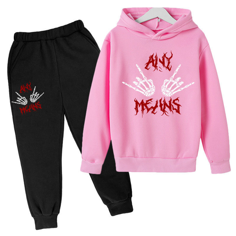 2023 Y2K Amerikaanse bedrukte hoodie-coole set grote, middelgrote en grote kindersweater_voghion.com