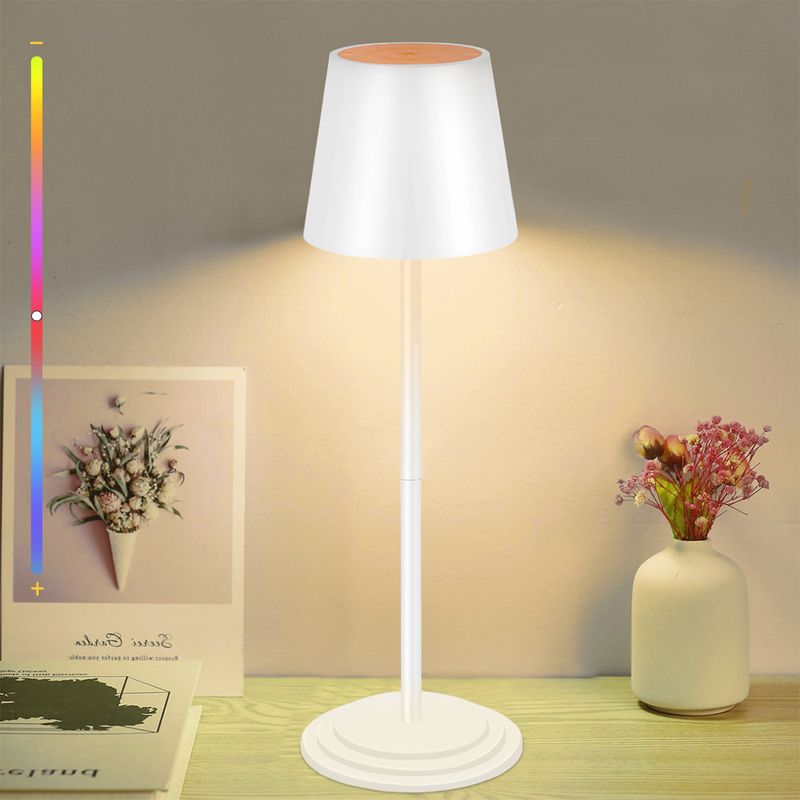 Domače pohištvo Ustvarjalna nova namizna svetilka za spalnico Nočna svetilka na dotik RGB barvna atmosferska svetilka Nočna lučka je mogoče časovno nastaviti Polnjenje USB_voghion.com