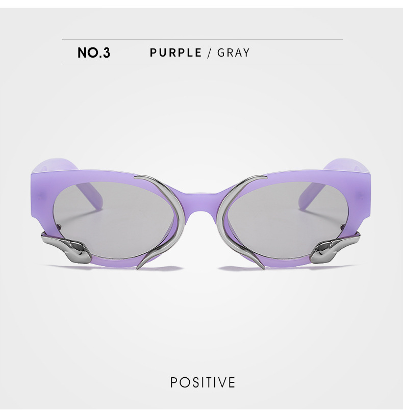 Unisex's sunglasses snake small frame sunglasses women's high-end steampunk cat-eye sunglasses_voghion.com