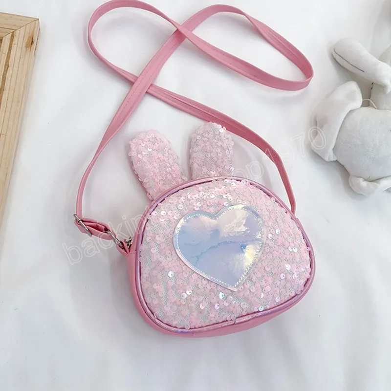Borse e borsette per bambini, graziose borse a tracolla per bambine con orecchie da coniglio, piccole borse a tracolla per bambini, piccole borse a tracolla per bambini_voghion.com