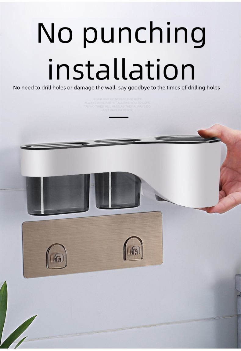 Toilet Wall-Mounted Storage Rack No-Drill Bathroom Household Hanging Rack Storage Rack Bathroom Shelf_voghion.com