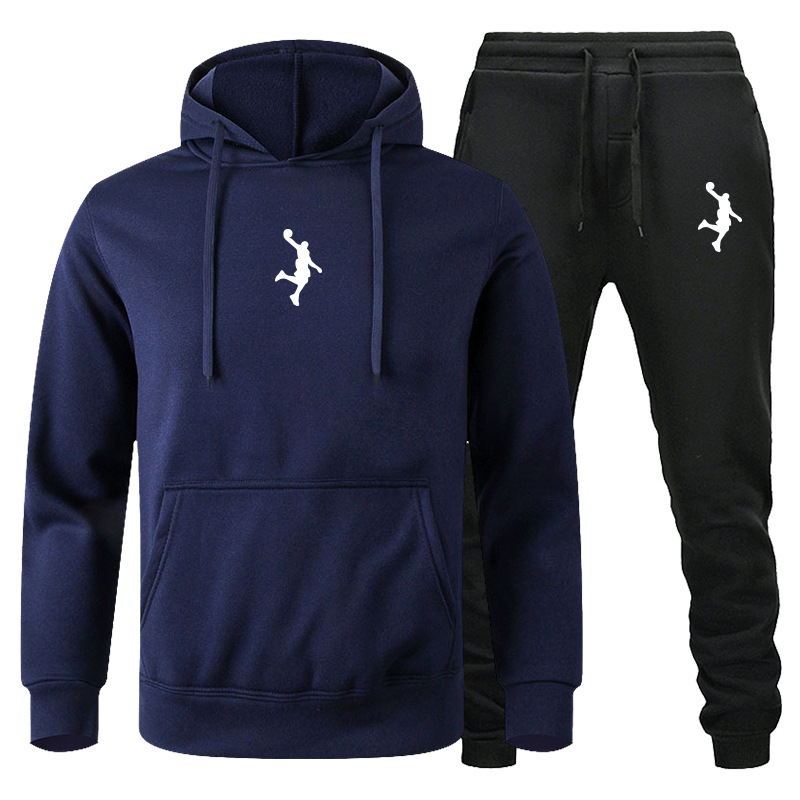 Ensemble de pulls pour hommes, vêtements de sport décontractés, ensemble de pulls pour couple à manches longues automne et hiver, ensemble de pantalons de salle de bain deux pièces_voghion.com