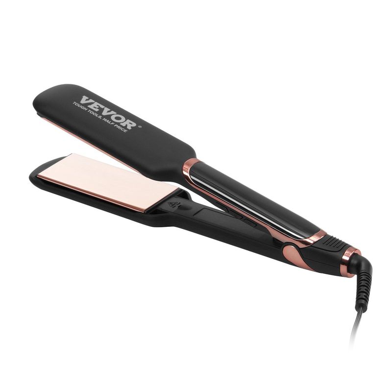 SKYSHALO Titanium Hair Straightener, 2-inch - Features Infrared, Negative Ions, Dual Voltage (110V/240V), LCD Screen & 11 Temperature Settings, Ideal For Salon, Home & Travel_voghion.com