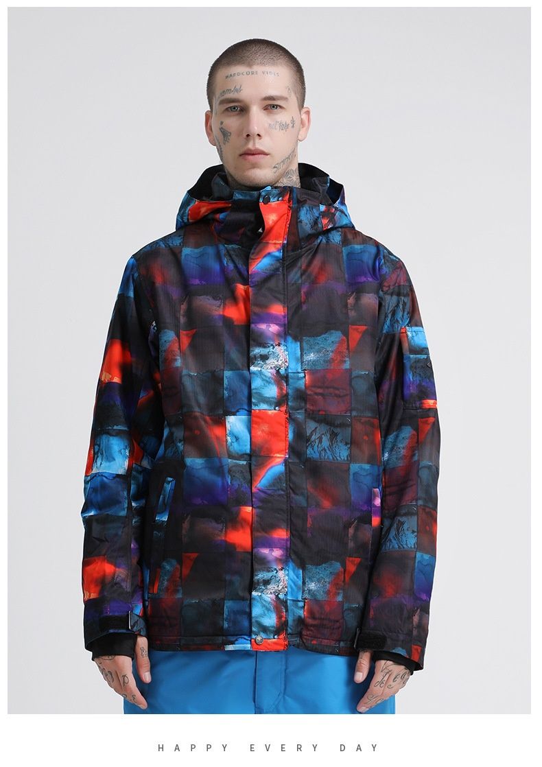 001 001 Gsousnow Anzug für Herren, warm, winddicht, wasserdicht, Outdoor-Schneeausrüstung, Skijacke für Single- und Doubleboards_voghion.com