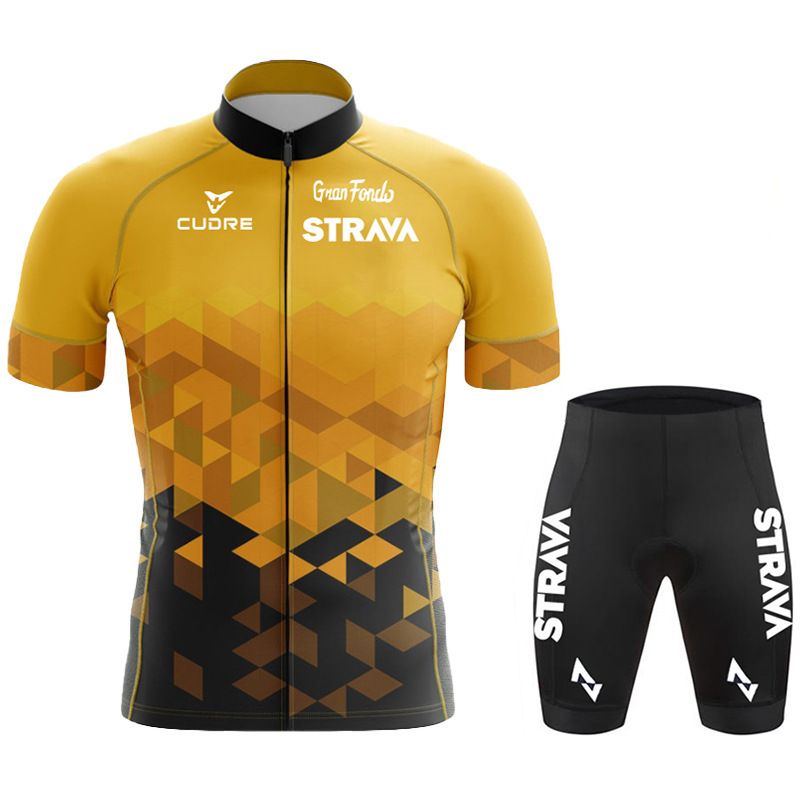 2024 Suit Strava Tour De France Short Sleeved Set For Mountain Cycling Events_voghion.com