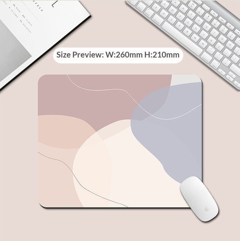 NeoGear Morandi Mouse Writing Desk Small Square Computer Wrist Rest Pad For Women Office Thickened Desktop Mat_voghion.com