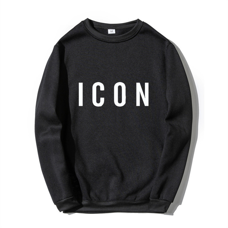 ICON Meeste 2023. aasta sügis, uus trükitud ümara kaelusega kampsun, meeste noorte trend Meeste mood vabaaja pulloverid_voghion.com