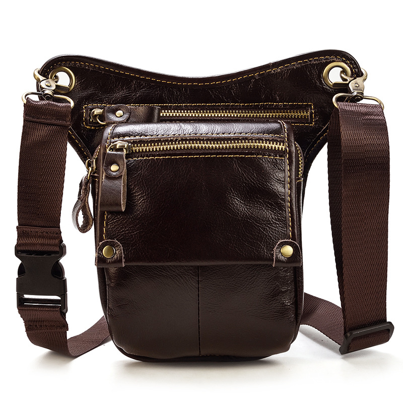 Männer Echt Lieder Taille Bag, Kuhhaut Been Bag, Casual Outgoing Mobile Phone Headband Layer, Cowhide Männer Bag, Pistoul_voghion.com
