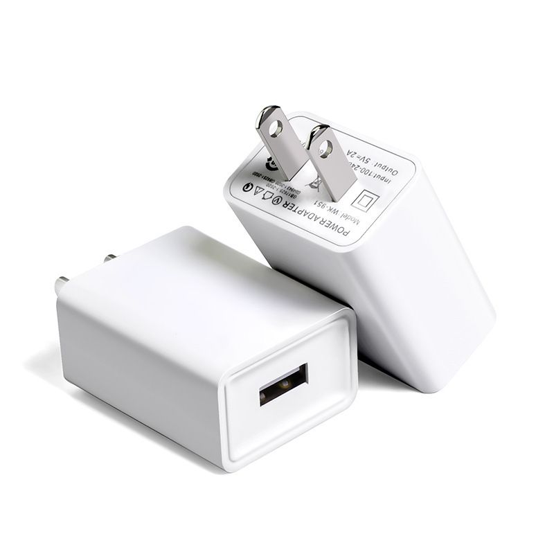 Caricabatterie singolo USB per cellulare e tablet, standard USA, syct 5V2A 5V1A_voghion.com