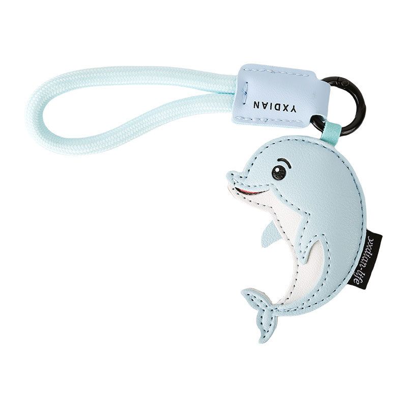 Kreative süße Marine Tier Leder Schlüsselanhänger Cartoon High Sense Whale Shark Paar Tasche Anhänger Geschenk_voghion.com