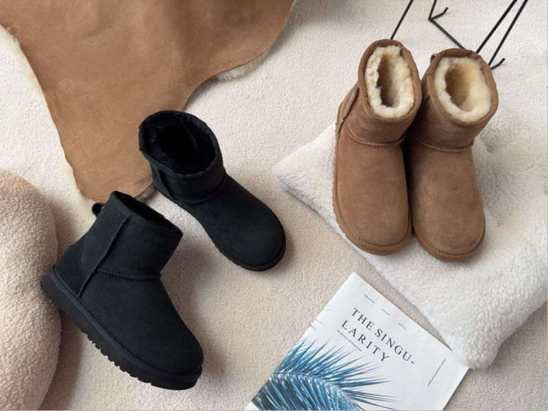 2025Winter Damen Pelz integrierte Stiefel 5854 Low Cut mit Plüsch und dicker Wollisolierung, Schnee Baumwolle rutschfeste weiche Sohle_voghion.com