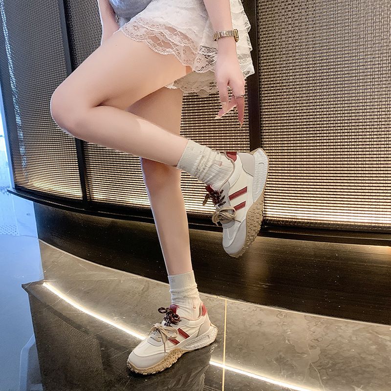 Doppi lacci, scarpe da ginnastica tedesche, donne sportive, nuovo articolo autunno 2024, suola morbida casual, versatile e spessa di alta qualità,_voghion.com