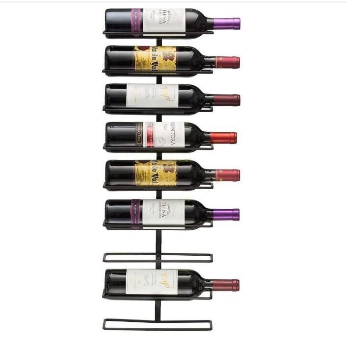 Iron Wall Hanging Wine Rack Ornaments Wine Bottle Rack European Style Wine Cabinet Storage Rack Hanging Wall Wine Rack_voghion.com