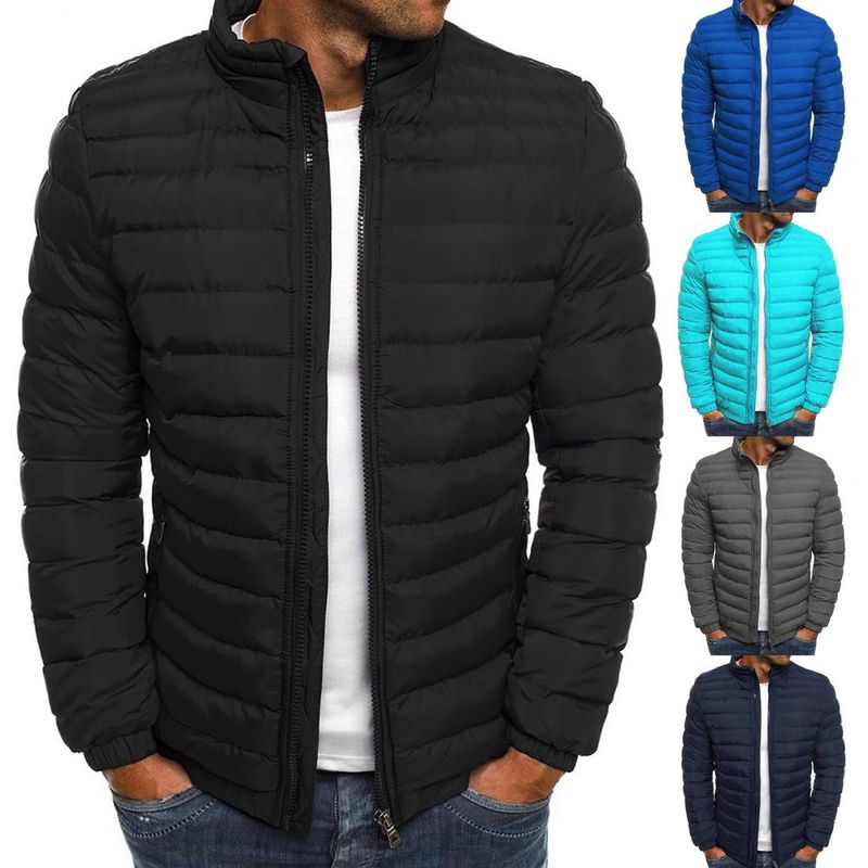 Veste d'extérieur à col montant pour hommes, manteau Parka chaud, mode de rue, marque décontractée, hiver_voghion.com