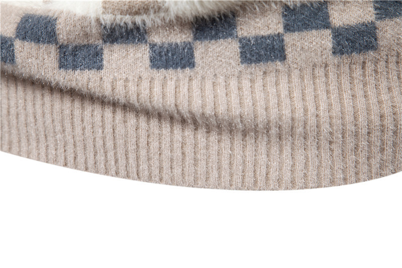 Suéteres de roupas masculinas outono e inverno nova moda estampada suéteres de gola redonda suéteres retrô americanos tops masculinos_voghion.com