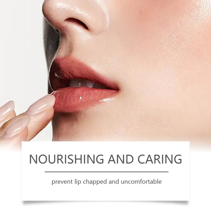 OUHOE Gold Foil Color-Changing Nourishing Moisturizing Hydrating Glass Soft Skin Non-Greasy Lip Balm_voghion.com
