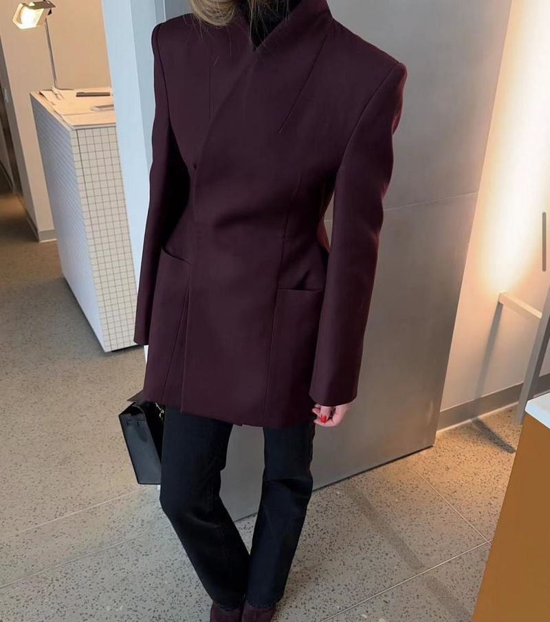 Blazer da donna di alta qualità, alla moda e di personalità, bianco_voghion.com