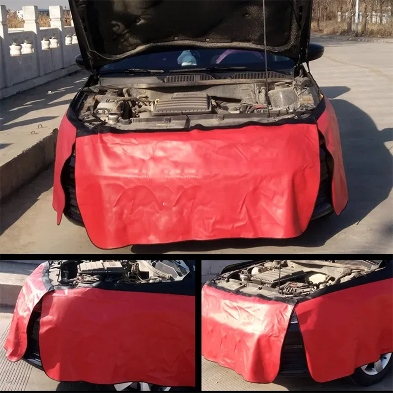 Universal Car Magnetic Front Fender Cover Foldable Protector Mechanic Work Mat Auto Repairing Pad_voghion.com