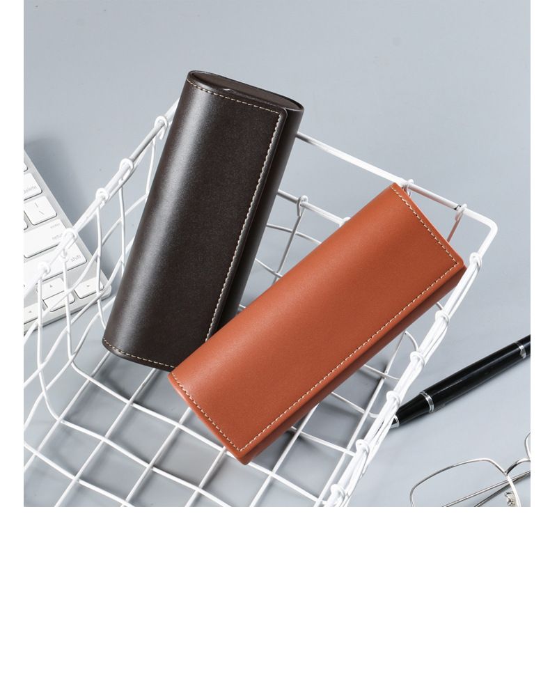 Custodia per occhiali unisex in pelle PU Custodia per occhiali da sole Custodia per occhiali da sole Custodia per occhiali da sole alla moda retrò_voghion.com