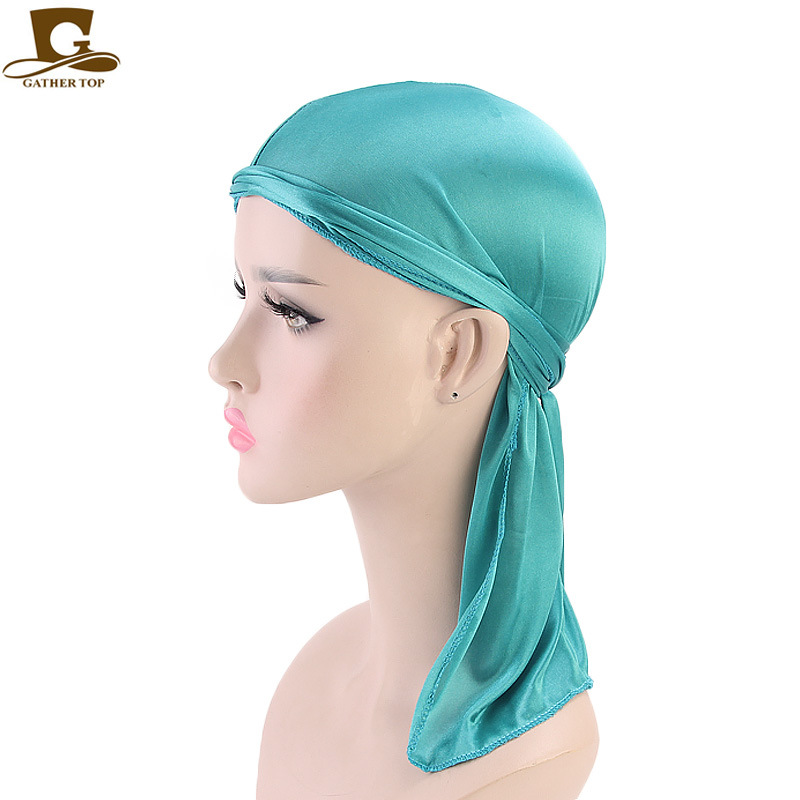 Unisex Men's and women's bandana hats Pirate hats silky durag TJM-05C_voghion.com