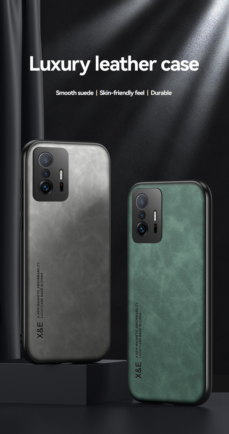 Luksus lærveske til Xiaomi Mi 10T 9T Lite 11T Pro-deksel Matt silikontelefonveske for Xiaomi Mi 10T Pro 10T Lite 5G _voghion.com
