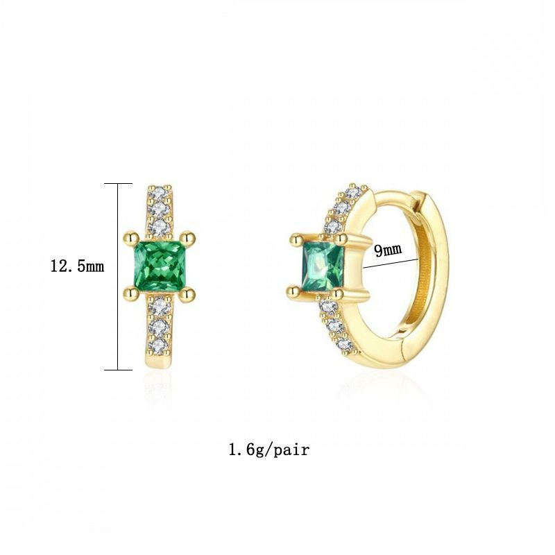 1 Pair Modern Classic Style Geometric Heart Shape Irregular Plating Copper Zircon Drop Ear Cuffs Earrings_voghion.com