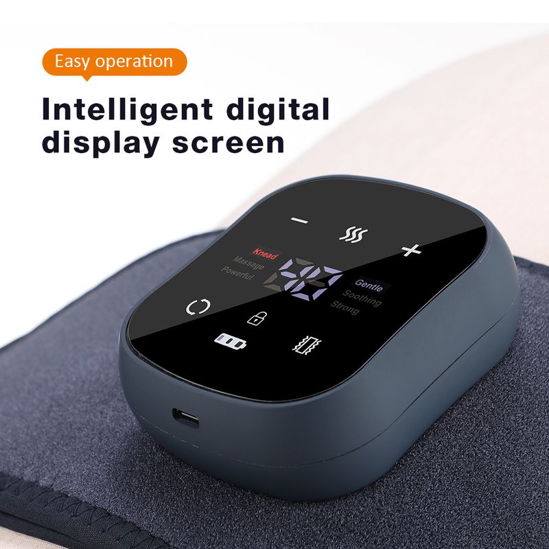 Graphene Taille Massager Elektrische Heizung Gürtel Vibration Heiße Kompresse Therapie Physiotherapie Lendenwirbelsäule Zurück Unterstützung Brace_voghion.com