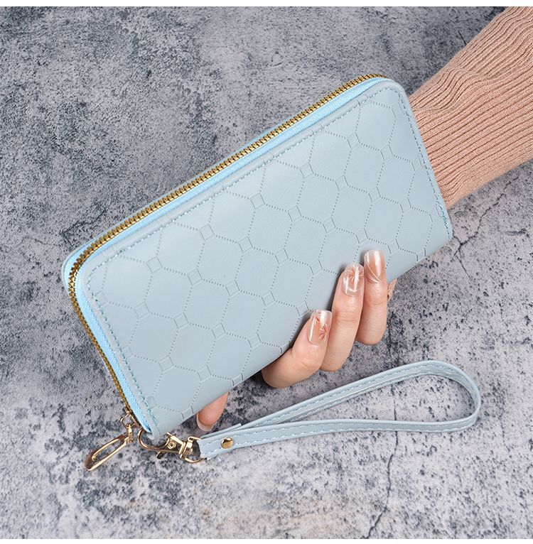 Nueva billetera estilo coreano, linda billetera larga para monedas, gran capacidad, para mujer, con múltiples ranuras para tarjetas_voghion.com