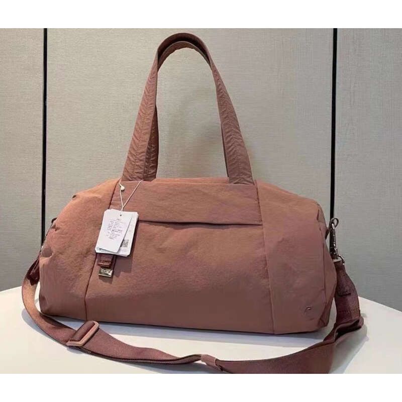 Borsa a tracolla cilindrica con cerniera, grande capacità, borsa da viaggio_voghion.com