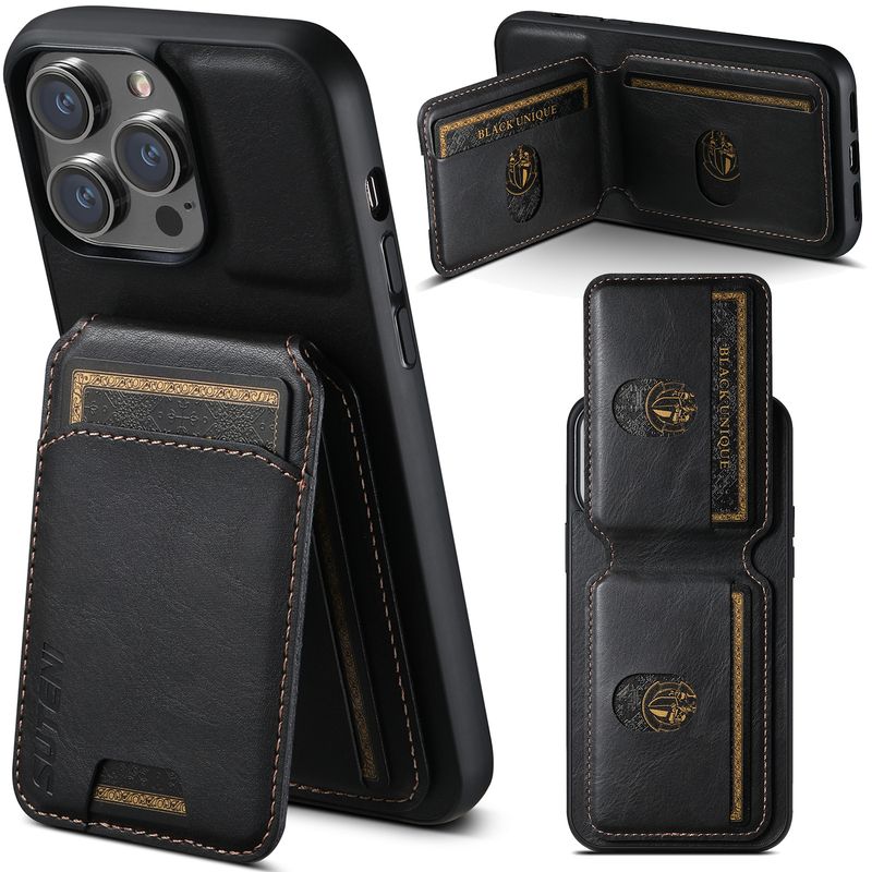 Suitable For IPhone 16 Plus, Iphone 14 Plug-in Phone Case, Samsung S25Ultra Stand, Google 9 Pro Leather Case_voghion.com