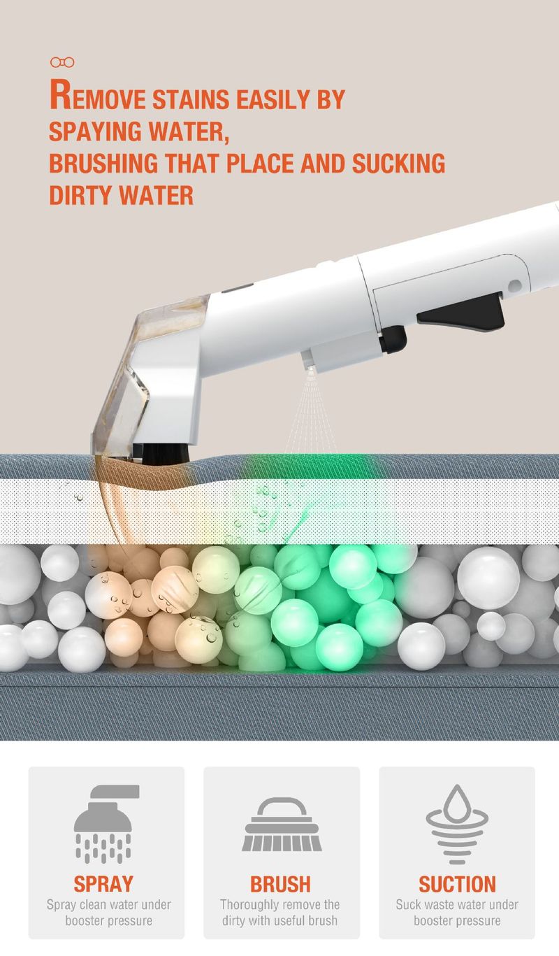 Machine de nettoyage de canapé en tissu domestique tapis rideau matelas filaire petit aspirateur multifonction intégré_voghion.com