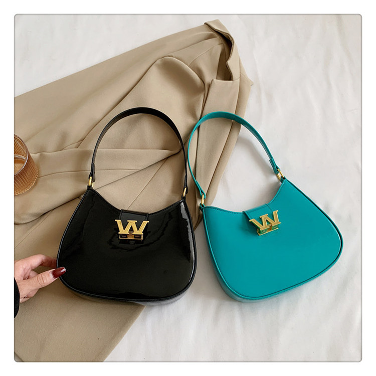Factory Wholesale 2023 New Homeless Bag Women's Single Shoulder Messenger bag Crescent handbag rhinestone buckle armpit bag_voghion.com