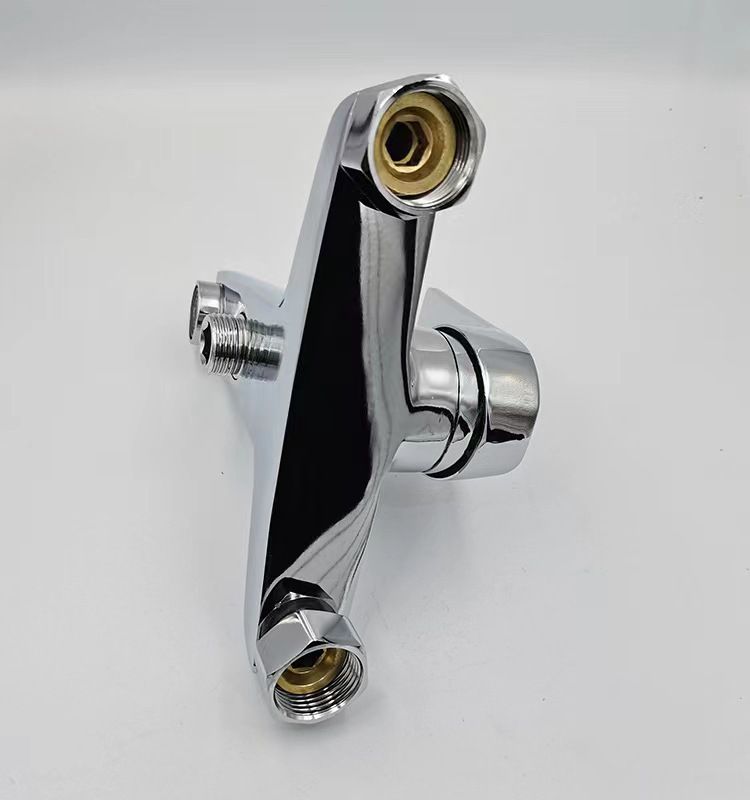 Meubles de maison robinet mélangeur en cuivre robinet d'eau chaude et froide salle de bain douche pommeau de douche chauffe-eau baignoire triple douche double fleur_voghion.com