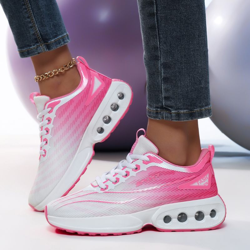 Neue Mode Laufschuhe für Frauen Casual Sportschuhe Stoßdämpfende Leichtathletiktrainer Atmungsaktive Strick-Sneakers Tenis Womens_voghion.com