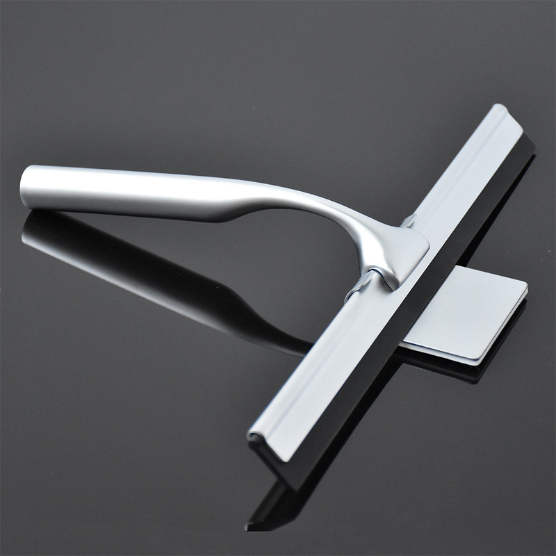 10-inch Silver Squeegee, Suitable For Car Window Glass, Bathroom Shower Door Tile Wall Floor, Kitchen Stove, Equipped With Square Hook_voghion.com
