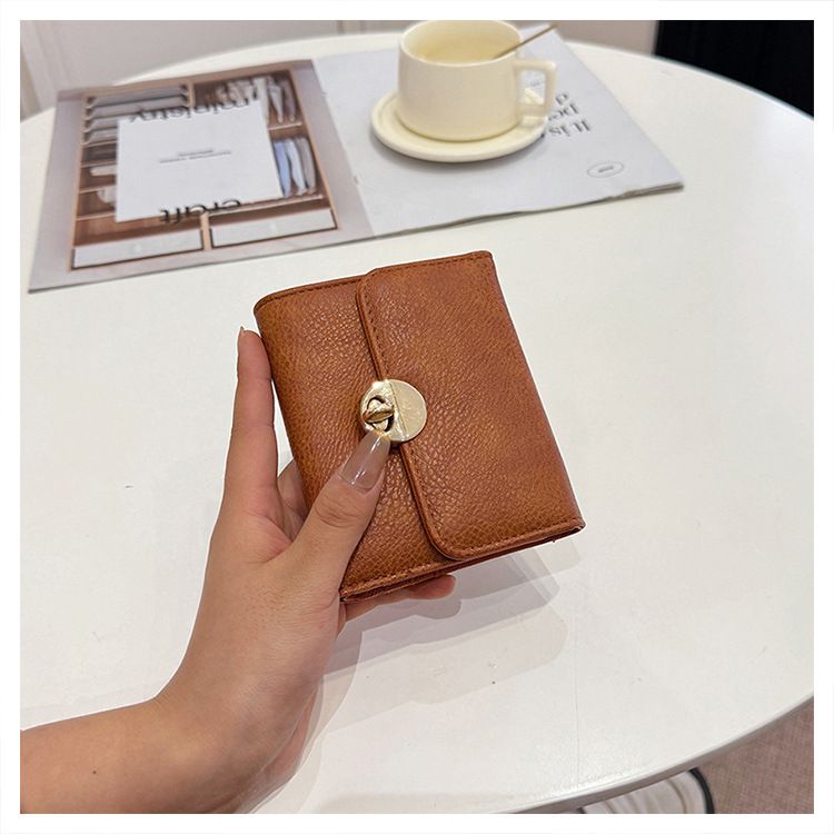 Kartenhalter Geldbörse Geldbörsen Damen Geldbörse Anti-Entmagnetisierung Kartentasche Kurze Geldklammer Münzgeldbörse Advanced Sense Große Kapazität_voghion.com