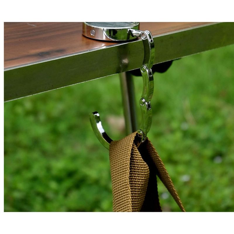 Gancho para escritorio - Colgador portátil para bolsos, ideal para oficina y viajes | Organizador de bolsos y mochilas que ahorra espacio con agarre antideslizante (paquete de 2, negro)_voghion.com