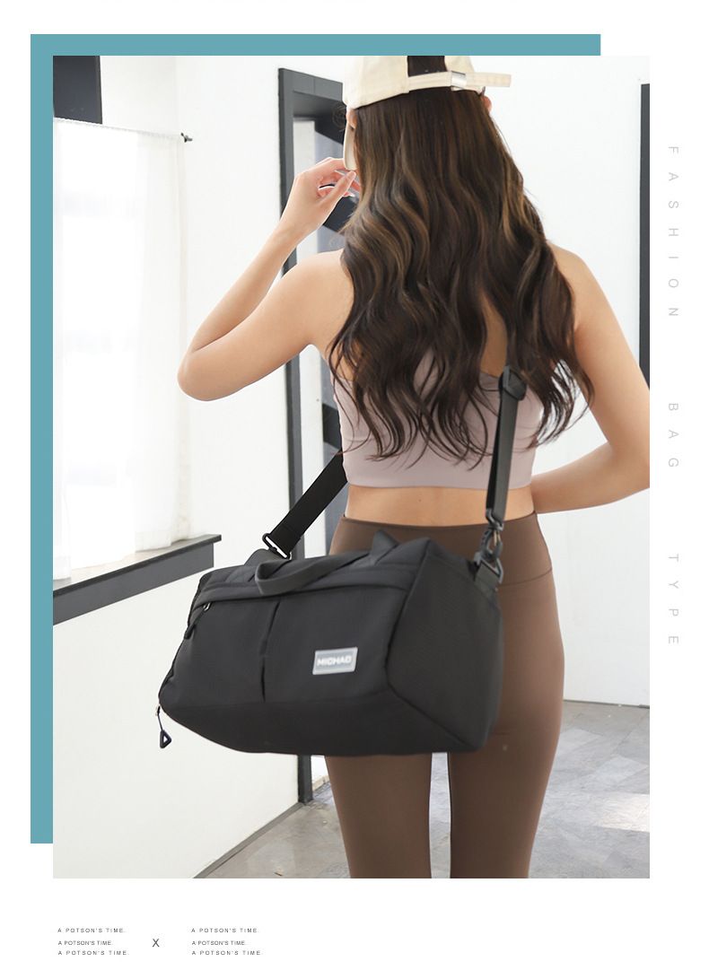New Wet And Dry Separation Sports Fiess Short Distance Portable Cylindrical Large Capacity Lage Bag Travel_voghion.com
