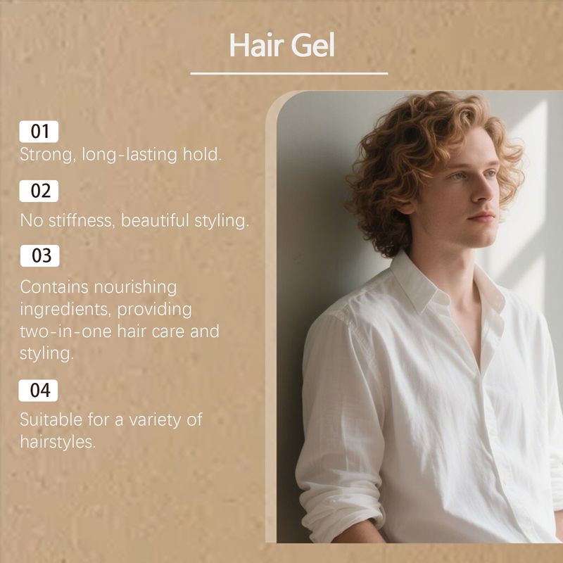 Hoegoa Moroccan Argan Oil Styling Gel Finishing Shining, geeignet für lockiges und glattes Haar_voghion.com