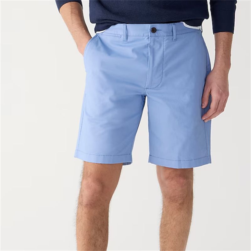 Short d'été ample et décontracté pour homme, couleur unie, avec poches inclinées, taille moyenne_voghion.com